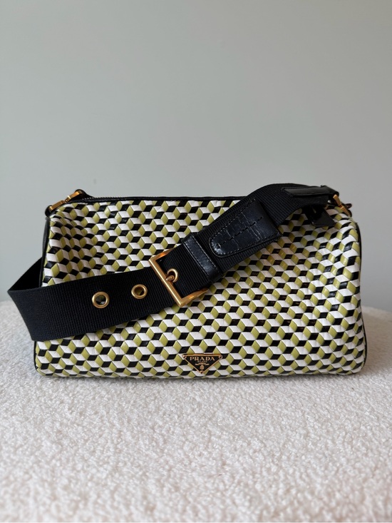 Prada Handbags - PRADA vintage perspective cubes shoulder bag